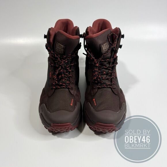 VANS MTE Crestline GORE-TEX Boots Bitter Chocolate Brown GTX Men's Size 10 - Picture 4 of 7